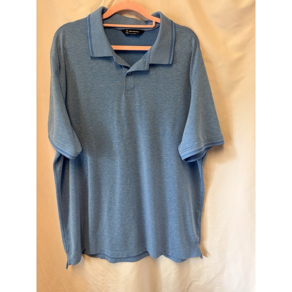 MAKER'S MARK Polo Shirt Men XL Blue Golf Performance‎ Dry Fit